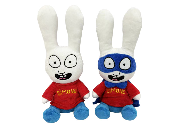 (Mis 8,5) SIMONE IL CONIGLIO Peluche 70cm 2ass…x